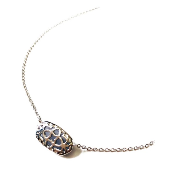 Kendra Scott Gold or Silver Elisa Multi Color Drusy Quartz Necklace - Picture 6 of 11